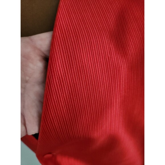 Bruno‎ Piattelli Red Rib Tuxedo Formal 4 Pc Vest Tie Bow Hanky Large prom - Picture 3 of 14